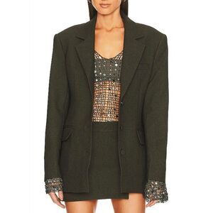 Aya Muse x REVOLVE Oversized Olive Green Blazer